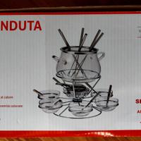 Set fonduta 21 pz. Kasanova + 3 pasta comb. NUOVO