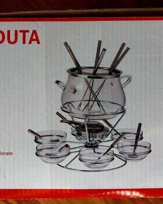 Set fonduta 21 pz. Kasanova + 3 pasta comb. NUOVO