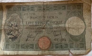 25 lire banco di napoli