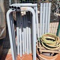 Struttura scaletta e motore per piscina fuoriterra