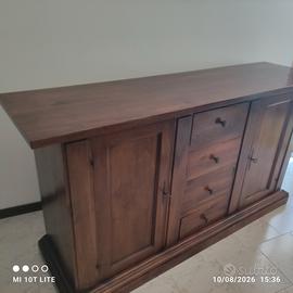 credenza noce massello 