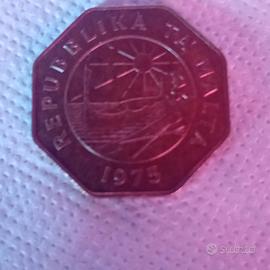 moneta 25 cents malta 1975