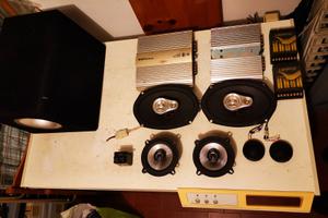 Impianto audio auto casse,subwoofer,amplificatori