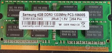 RAM 4g DDR3 1333MHZ