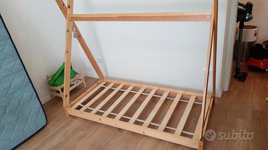 lettino montessori capanna