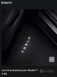 Luci proiezione Tesla model Y