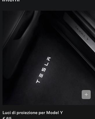 Luci proiezione Tesla model Y