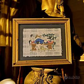 Quadro papiro originale Siracusa con autenticità