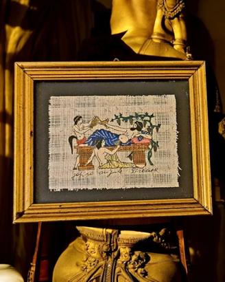 Quadro papiro originale Siracusa con autenticità