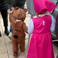 Costume carnevale MASHA  4/6 anni E ORSO 18/24 mes