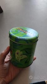 Barattolo Latta Pokemon Nintendo 2001 Cicorita