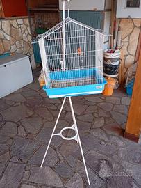 gabbia con piedistallo 