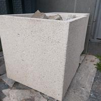 3 vasi fioriera in cemento pietra da esterno