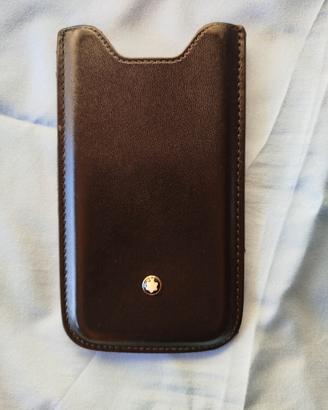 MONTBLANC custodia in pelle smartphone nuova