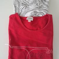 2 tshirt  manica lunga Calvin Klein e Chipie