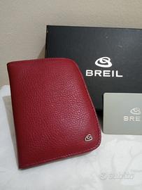 porta documenti e carte della Breil in pelle rossa