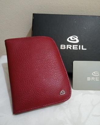 porta documenti e carte della Breil in pelle rossa