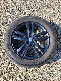 4 cerchi lega 16" Seat + 4 gomme invernali usate