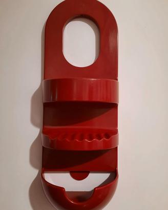 Portaoggetti Guzzini Ella Rosso Vintage Anni 80