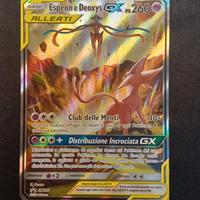 Espeon e Deoxys Gx Alleati Pokemon SM240 Promo ita