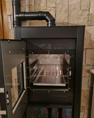 Stufa a pellet con forno