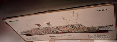 ITALIA NAVIGAZIONE - navi Raffaello / Michelangelo