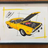 Disegno di dodge Challenger