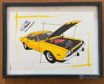 Disegno di dodge Challenger