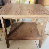 Mobiletto simil legno con 2 ripiani