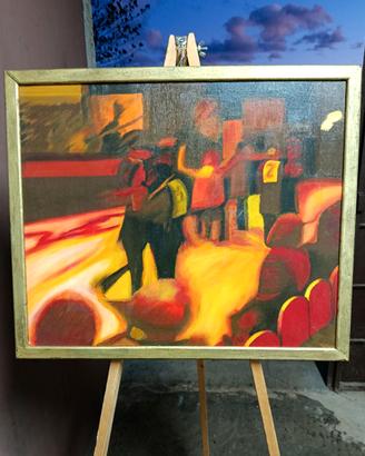 Opera d'arte di Angelo Salvatori "GARA DI BALLO"