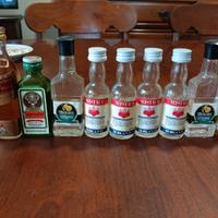 bottigliette mignon liquori anni 70