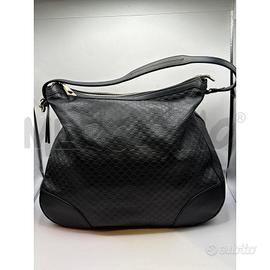 BORSA DONNA GUCCI HOBO PELLE NERA