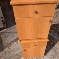 comodino colore noce 