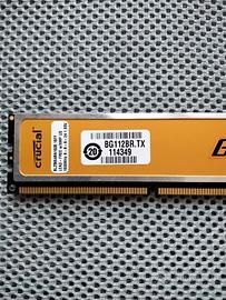 RAM DDR3 8GB (4x2GB) Crucial Ballistix 1600MHz CL8