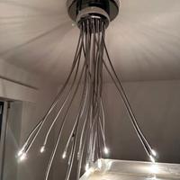 Lampadario moderno con 16 bracci orientabili