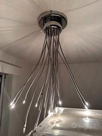 Lampadario moderno con 16 bracci orientabili