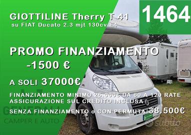 CAMPER GIOTTILINE DUCATO MANSARDATO 7 POSTI DOPPIA