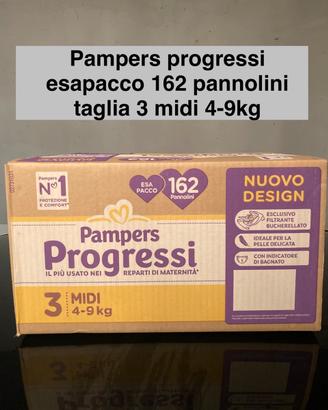 Pampers peogressi taglia 3 espacco