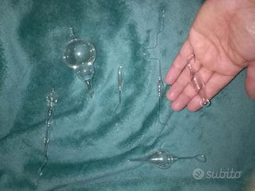 forme vetro soffiato 6 pezzi solo l'ampolla piu' g