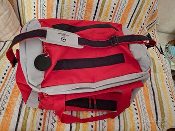 borsone nuovo rosso e nero