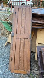 porte 2 ante legno castagno da restaurare
