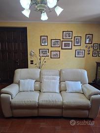divano Chateau d'ax 3 posti in pelle