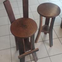 12 sgabelli di altezze da 48, 65 e 80 cm