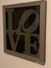 ROBERT INDIANA - Winter Love - tappetino 51x51 cm