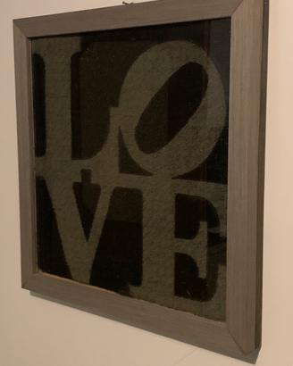 ROBERT INDIANA - Winter Love - tappetino 51x51 cm