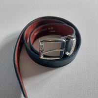 Cintura Blu Navy - Effetto Pelle - 130cm