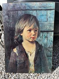 Quadro G. Bragolin bambino che piange 50x70