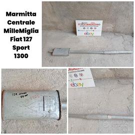 Marmitta centrale Fiat 127 -1050 - sport