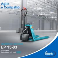 Promozione Transpallet elettrico Baoli EP15-03