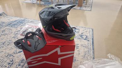 casco Alpinestars Supertech S M10 cross carbonio